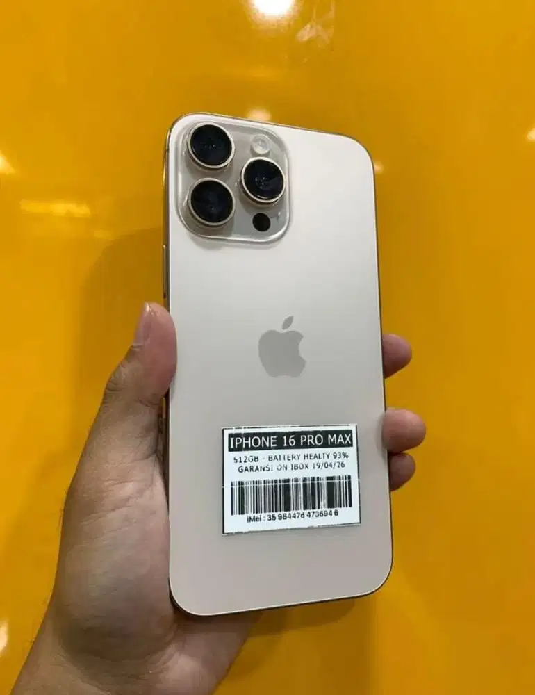 iPhone 16 Pro Max 512GB Garansi ON iBox 19 April 2026 Mulus Like New
