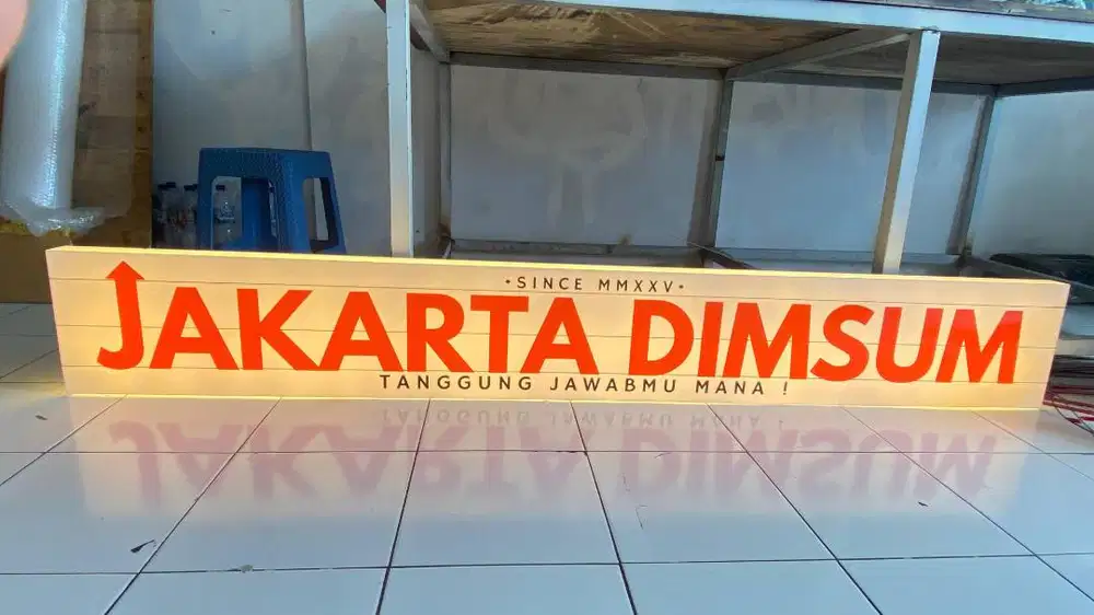 Neon box akrilik 1 sisi