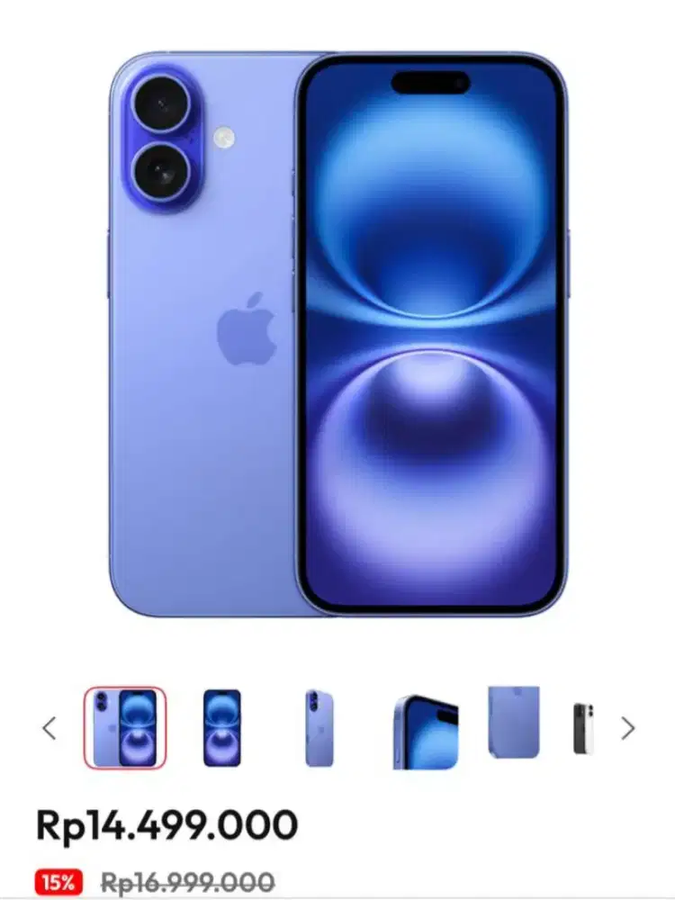 Iphone 16 Basic Bisa Kredit Free Adaptore 20w
