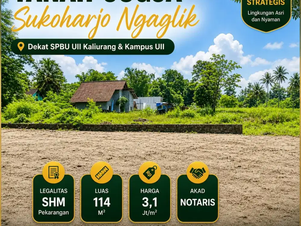 Tanah Sukoharjo Ngaglik km 14