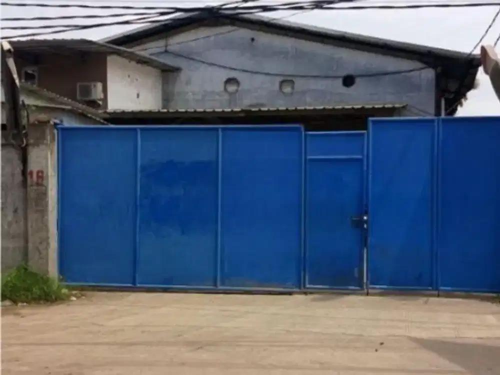 Dijual gudang ex pabrik garment dan laundry di dekat Tol Gabus Tambun Selatan Bekasi
