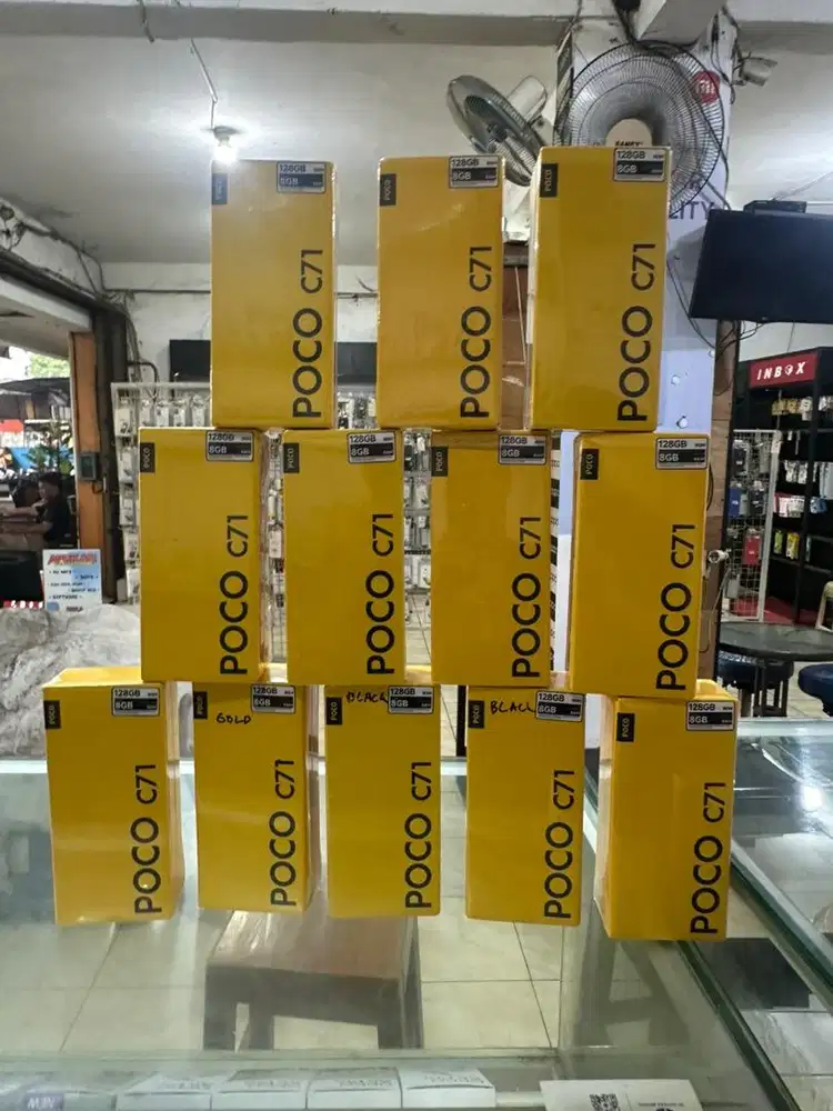Poco c71 8/128 new free case & temper glass