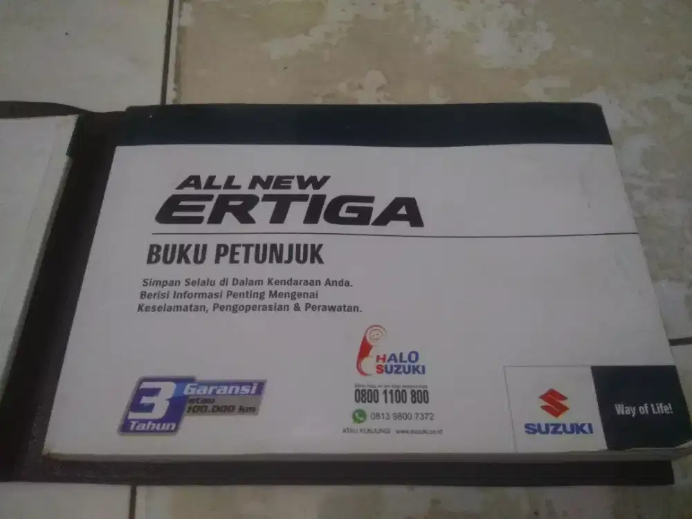 Buku Owners Manual Book Pedoman Petunjuk All New Ertiga 2018 sd 2024