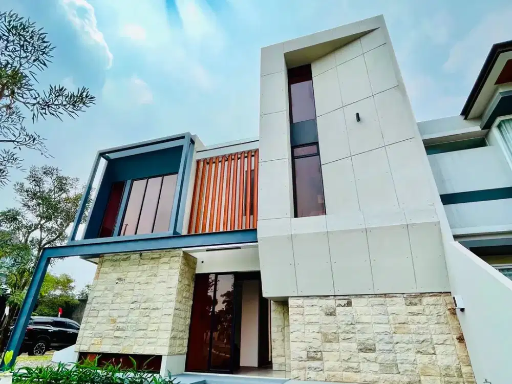 Dijual rumah furnish mewah di cluster lagoon cibubur kota wisata
