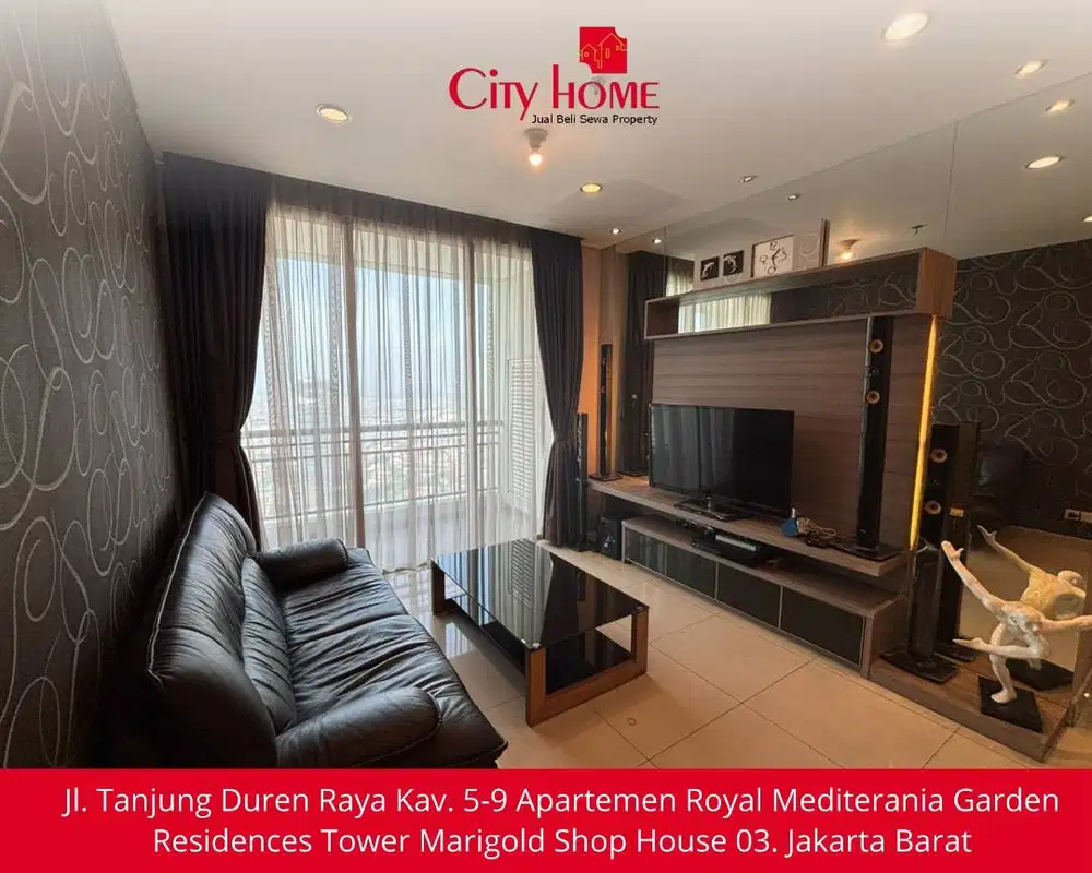 For Rent Apartemen Central Park Furnish Mewah 2BR, Connect to CP Mall
