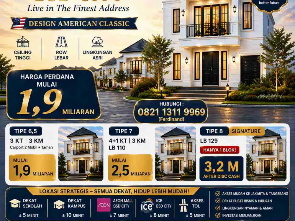 New Launching Rumah Baru Terravia 3 Sinarmas Land BSD