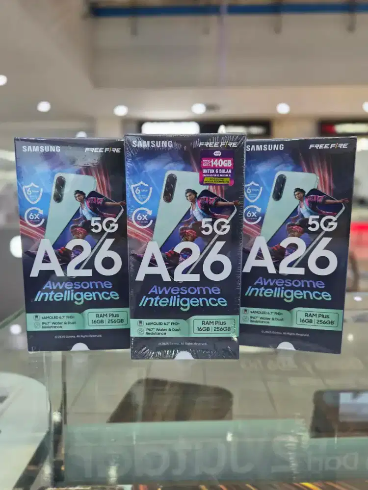 SAMSUNG GALAXY A26 5G 8+8/256GB + FREE ADAPTER ORI 25W GARANSI RESMI