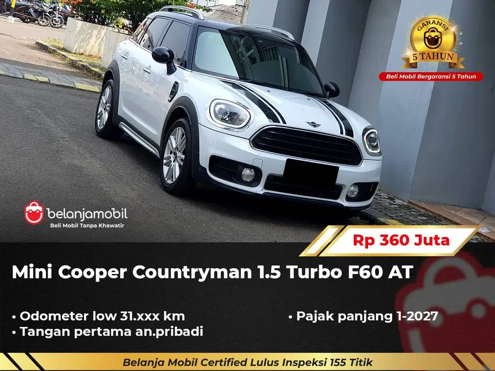 [ LOW KM 31RB ] Mini Cooper MiniCooper Countryman 1.5 F60 AT 2019/2020