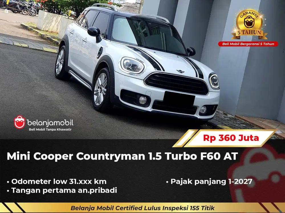 [ LOW KM 31RB ] Mini Cooper MiniCooper Countryman 1.5 F60 AT 2019/2020
