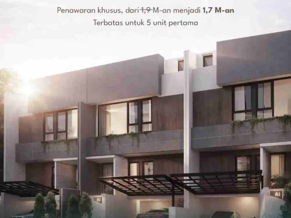 Rumah Baru Di Dago Kota Bandung 2 Lt+ Rooftop cluster (Akses 2 Mobil) Jual/dijual