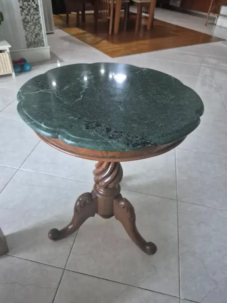 Meja Table teh marmer Top