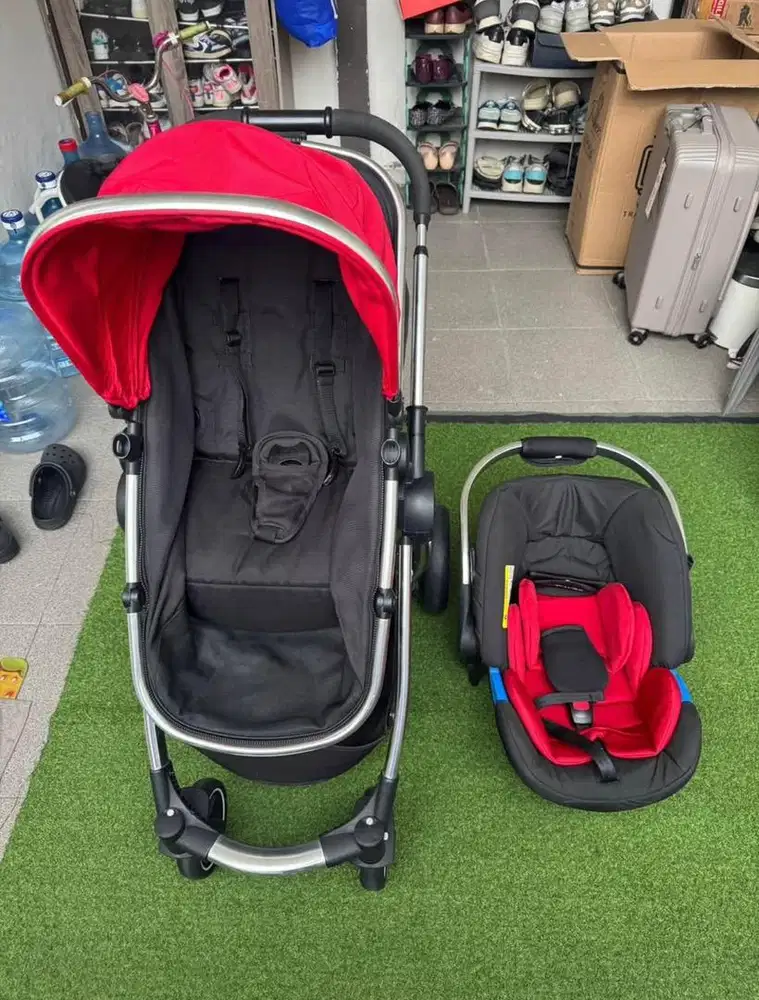 Set stroller & carseat mothercare tipe journey