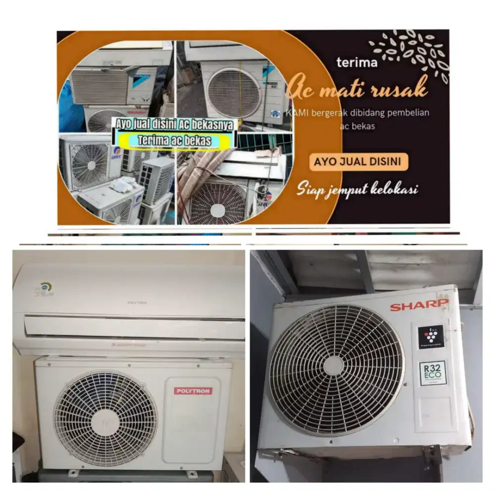 Terima ac bekas rusak
