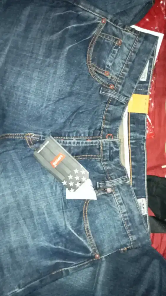 Celana JEANS LEVI'S ORIGINAL DARI NAVY  SERU 501 Size 35/36