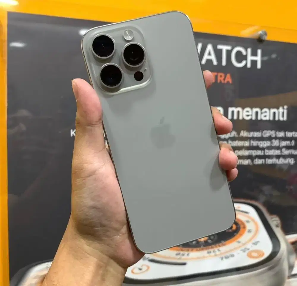 iPhone 15 Pro Max 256GB Garansi Ex iBox Natural Titanium