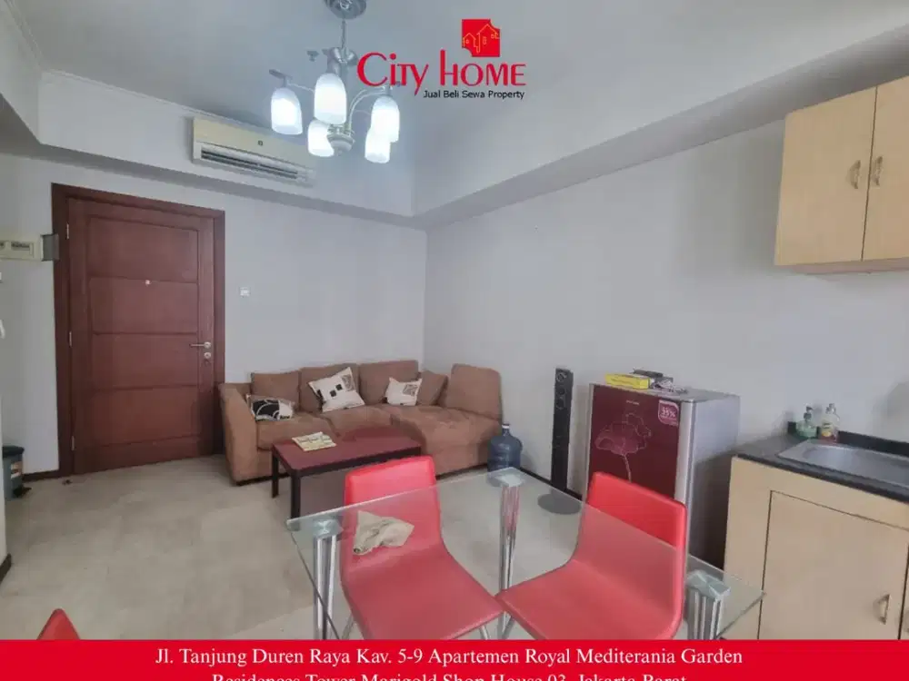 DIJUAL - 2+1 BR Furnished Royal Mediterania Garden Apt at Podomoro City