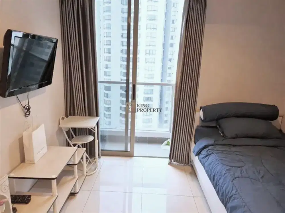 Dekat ke Mall Taman Anggrek & Central Park, Disewa Studio Taman Anggrek Residences Furnished Minimalis, Fasilitas Kolam Renang, Clubhouse, Gym.