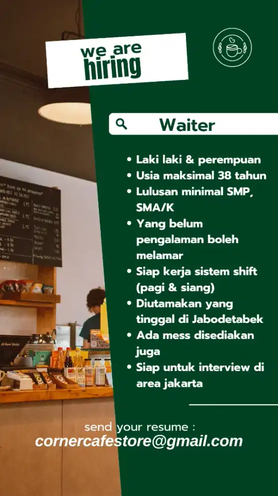 Outlet crew cowok & cewek