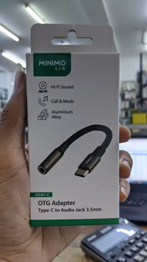 OTG ADAPTER C TO JACK 3.5mm MINIMO OSJ01-C
