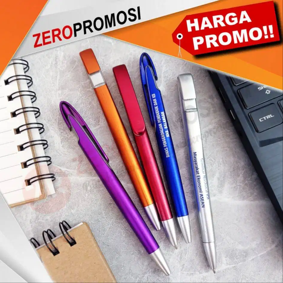 Pulpen 1116 Custom Logo – Souvenir Promosi Ekonomis dengan Branding Ma