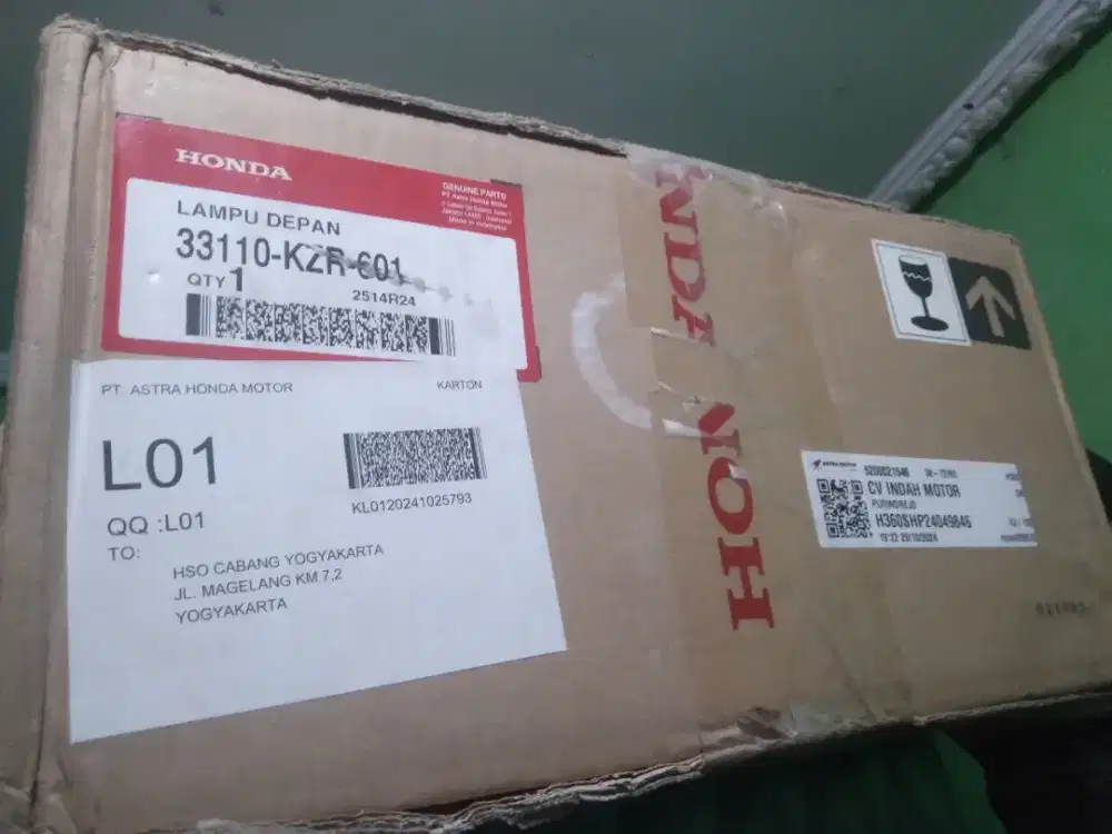 Reflektor lampu depan kzr