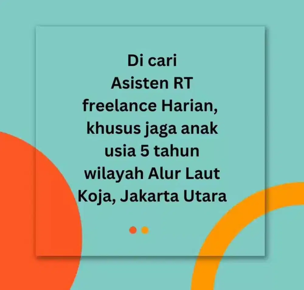 Lowongan jaga Anak