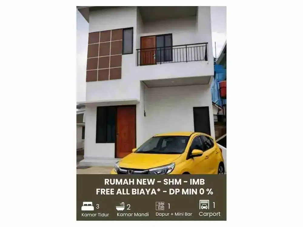 Hunian Rumah New 2 Lantai Dekat LRT Harjamukti di Pekapuran Cimanggis Depok - KPR Bebas DP
