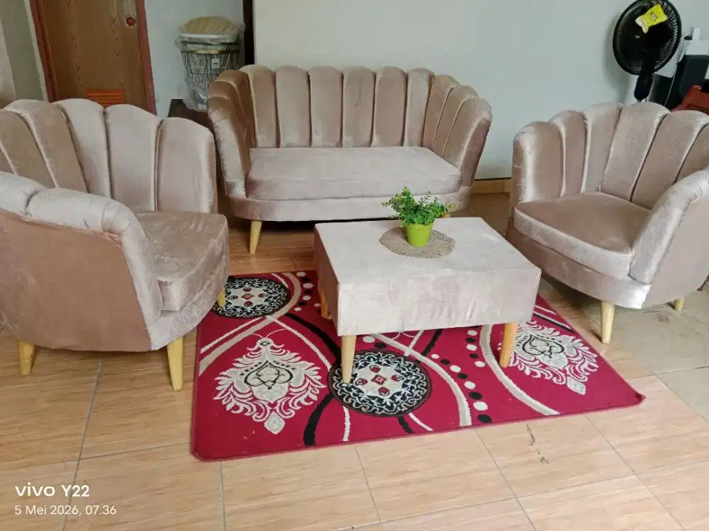 Sofa kerang mulus baru harga dibawah toko