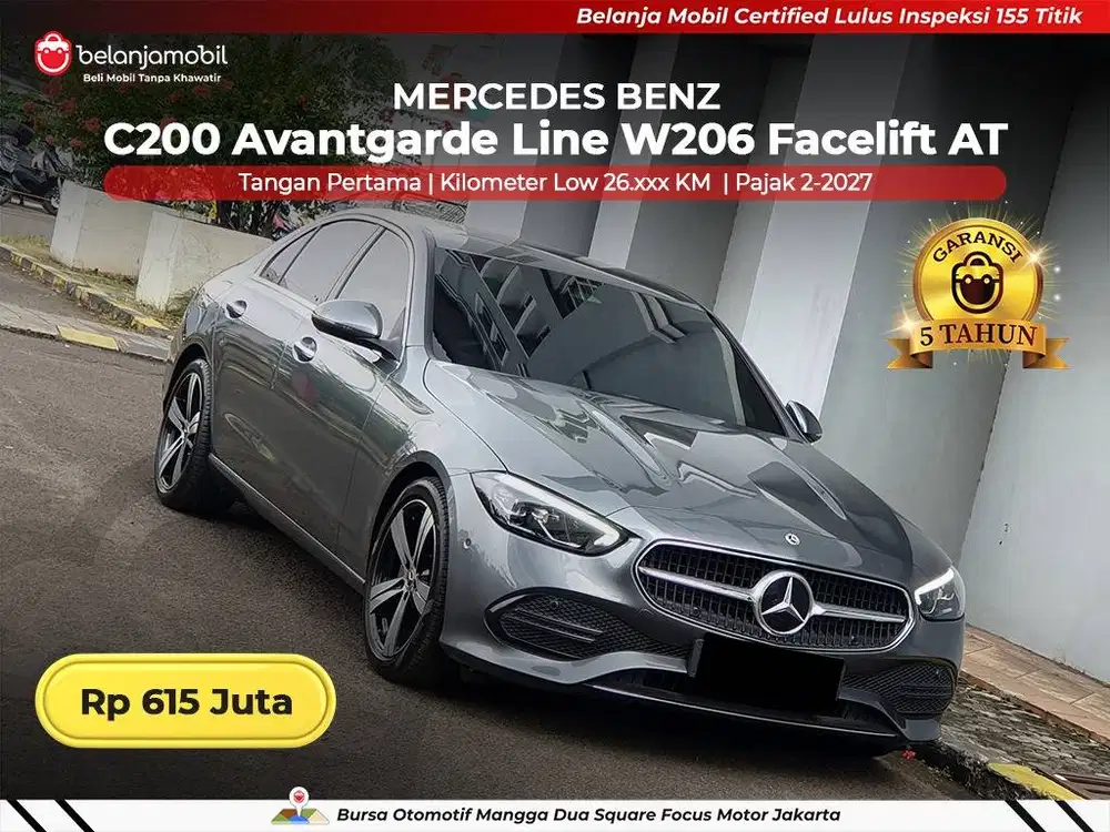 [LOW KM 26RB] Mercedes Benz Mercy C 200 C200 Avantgarde W206 2022/2023
