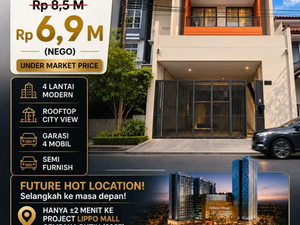 TURUN HARGA Rumah Premium Pulomas Jakarta Timur Dekat Pacuan Kuda