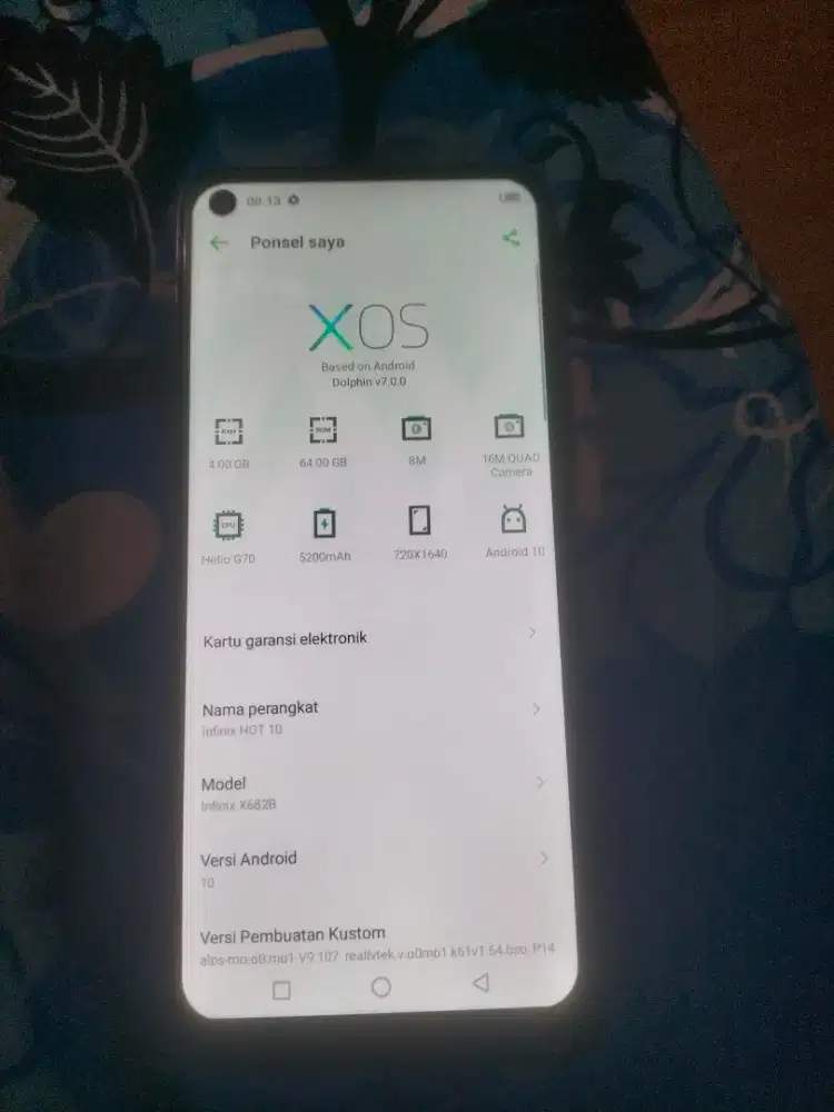 Jual infinix Hot 10 Batangan