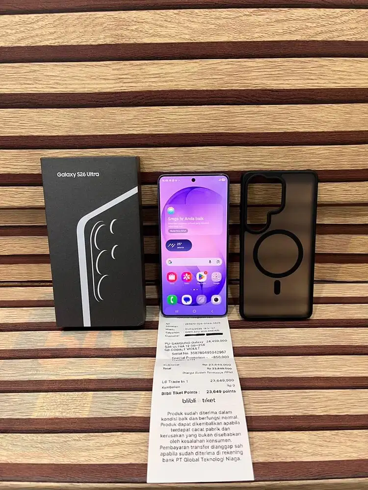 Samsung S26 Ultra 12/256GB Second Like New Fullset Original