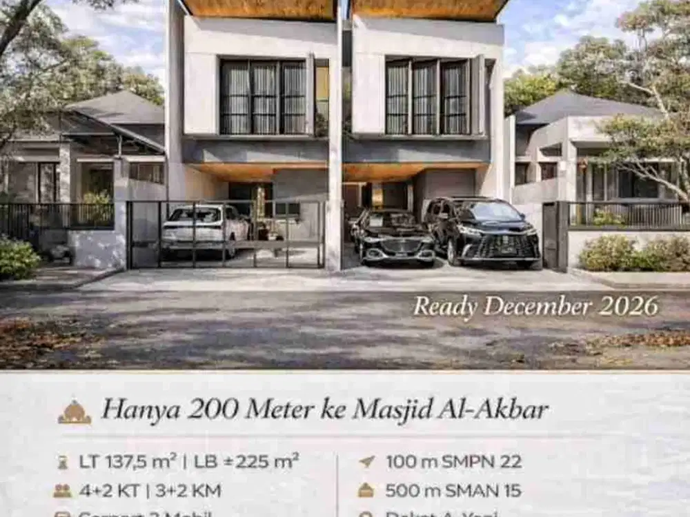 Rumah Baru Gress Premium Quality Gayungsari Barat Surabaya