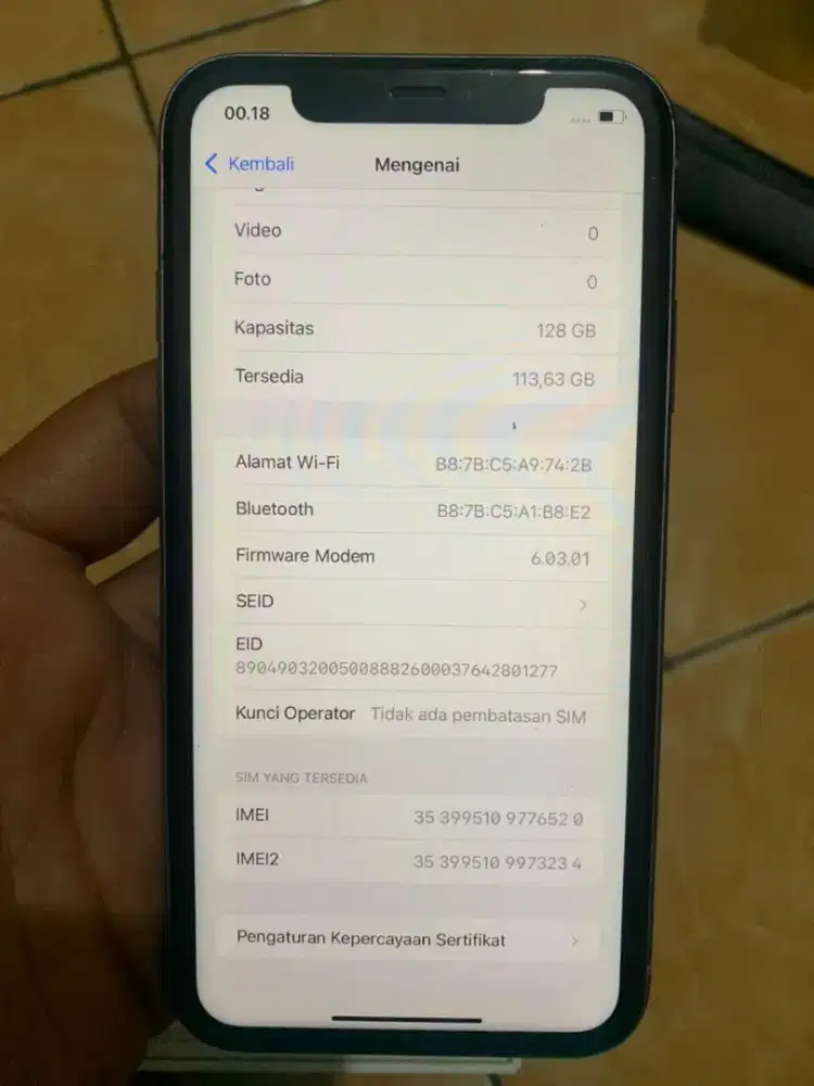 Jual iphone 11 minus pemakaian