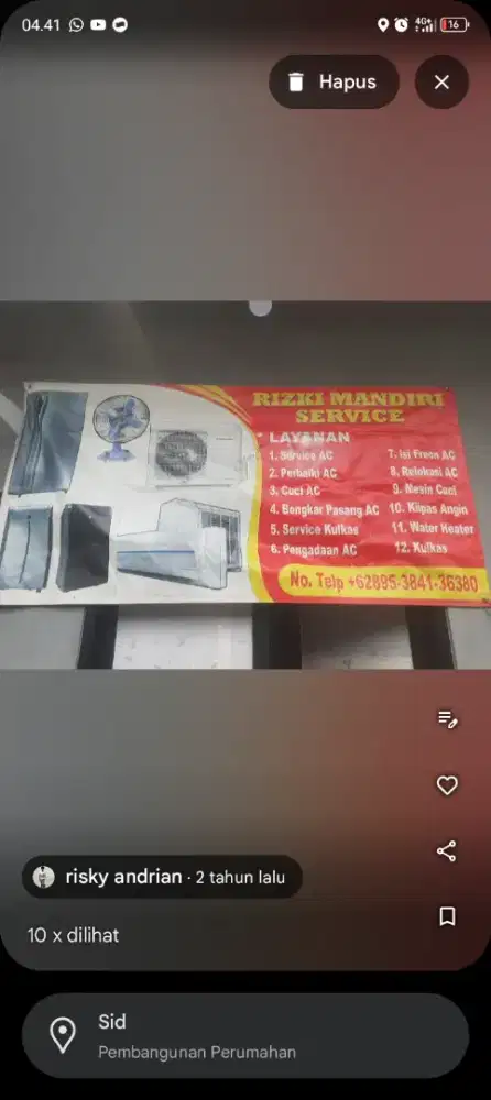 Service AC terdekat