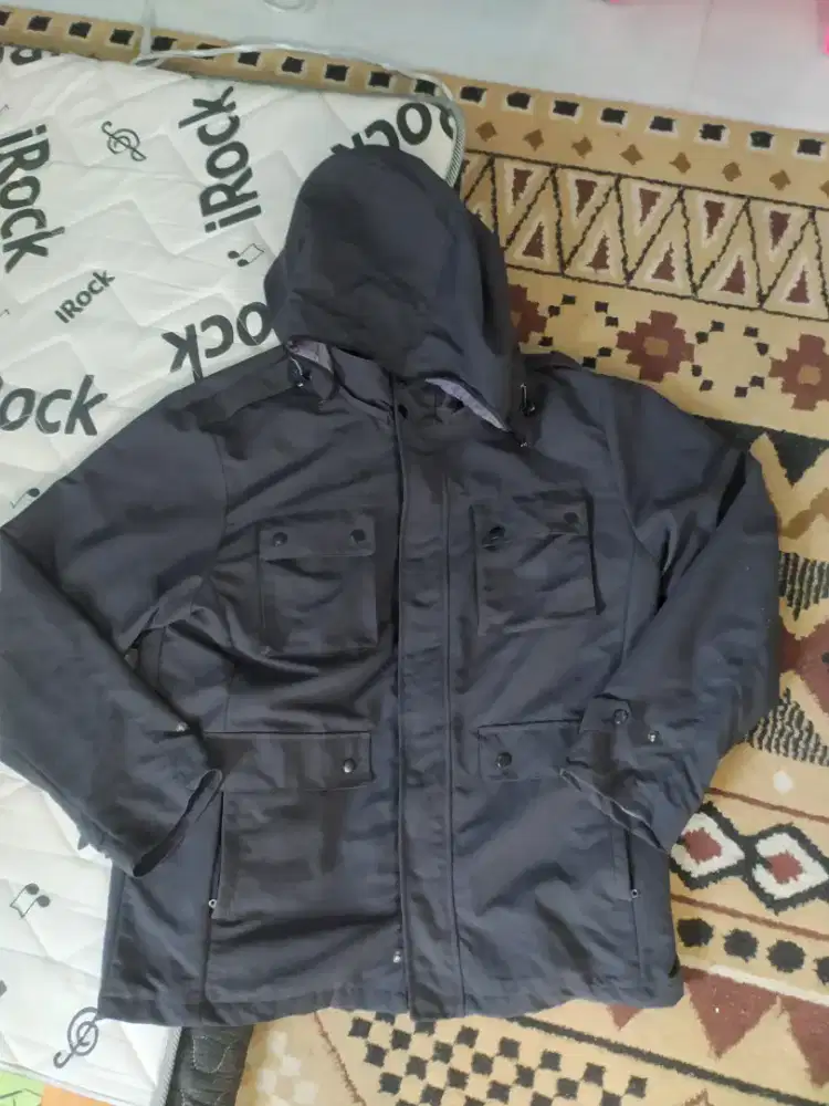 Jaket Kanvas Lengkap Hoodie Size XL