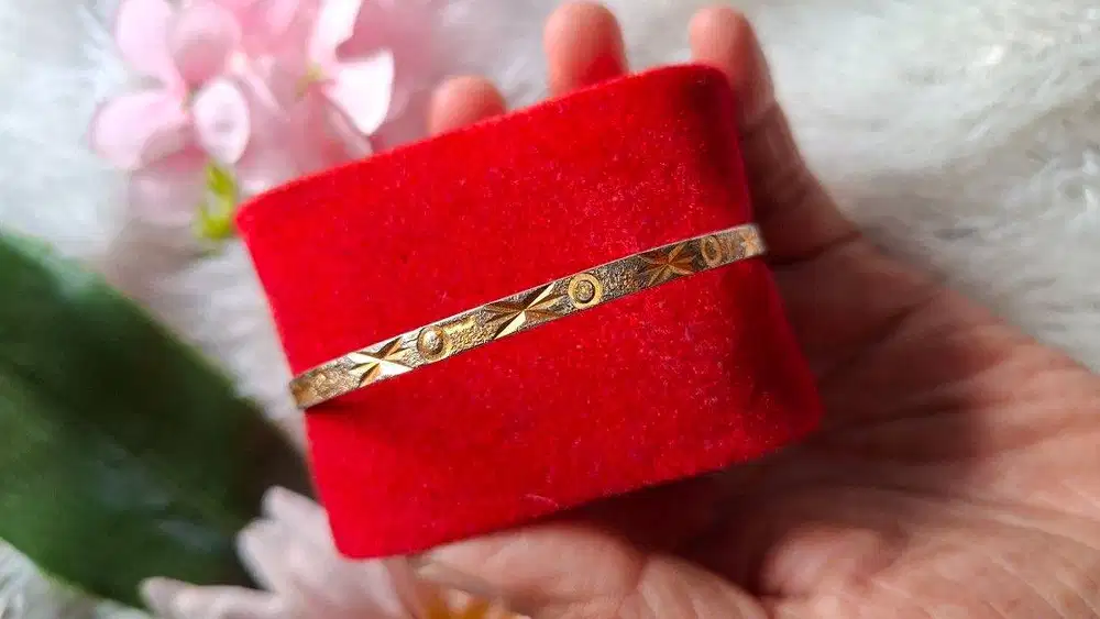 Gelang Vintage Arab Keroncong Gold Plated 22kp