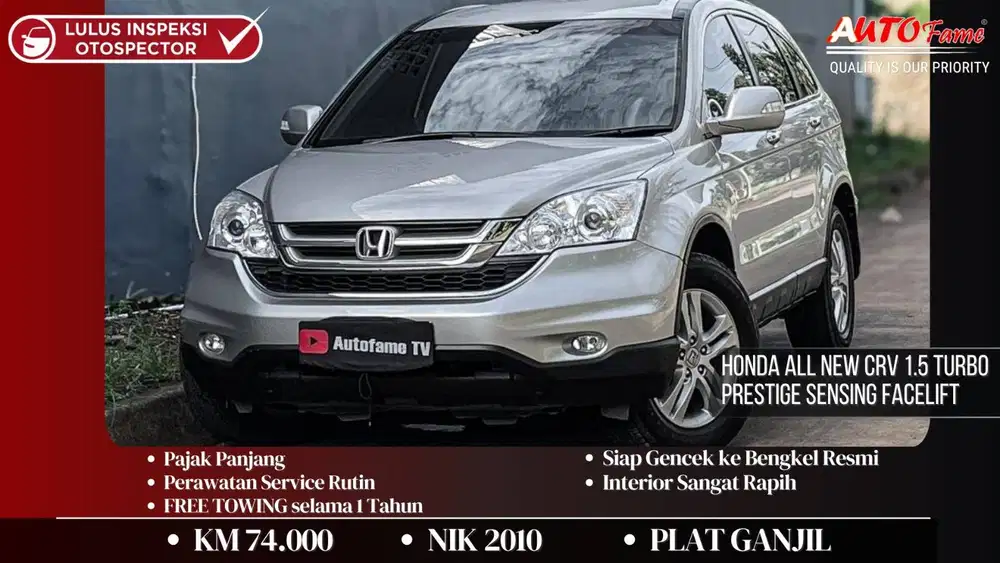 Honda All New CRV 2.4 I-VTEC Facelift NIK 2010 Alabaster Silver Metall