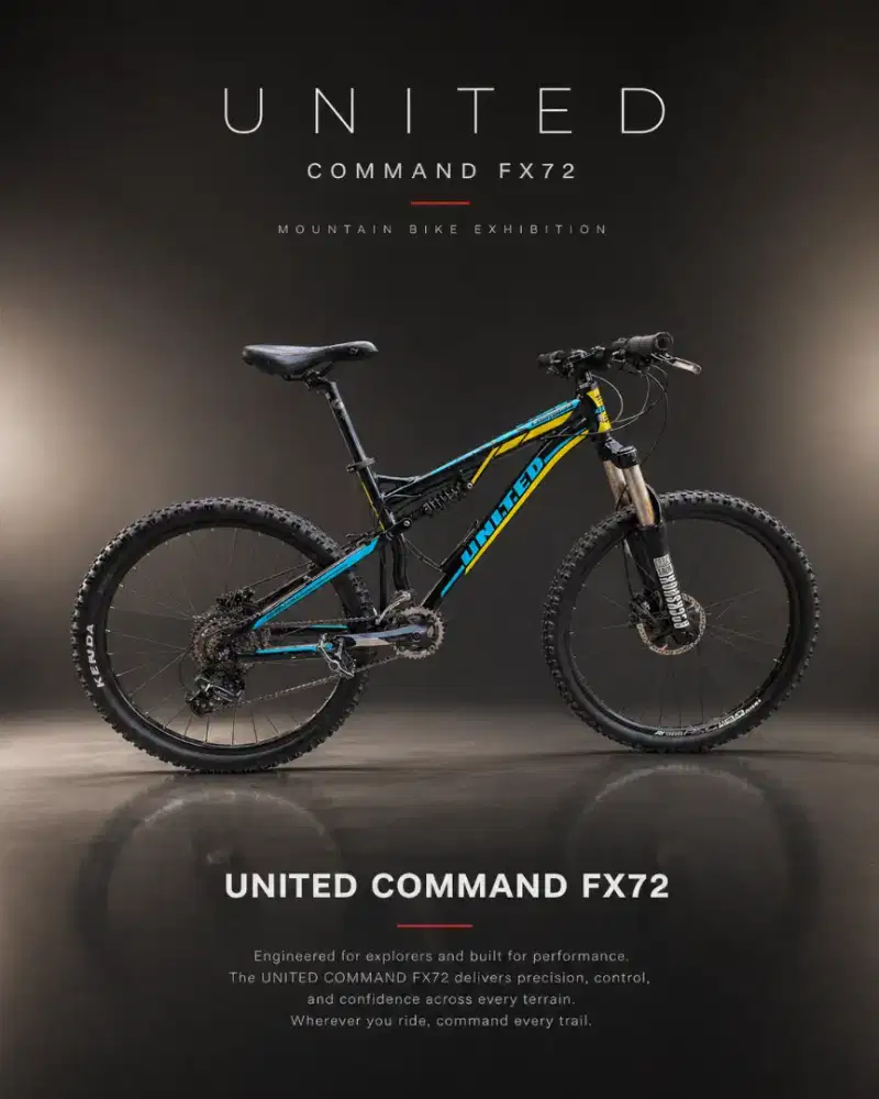 Sepeda Gunung (MTB) United Full Suspension Ringan Kokoh Siap Nanjak
