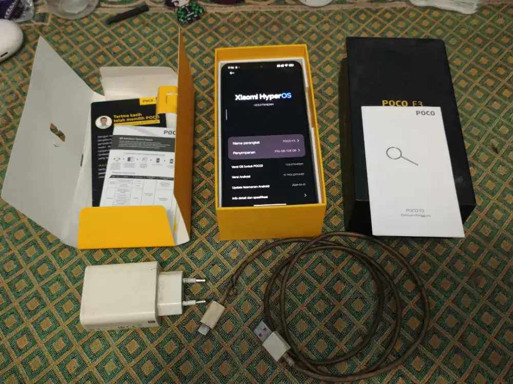 Poco F3 6/128 Snapdragon 870 Amoled Fullset Minus Lecet pemakaian