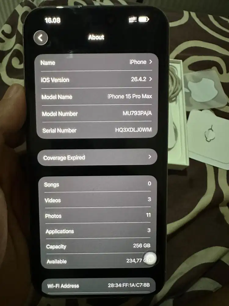 Iphone 15 Pro Max eks Ibox, like new