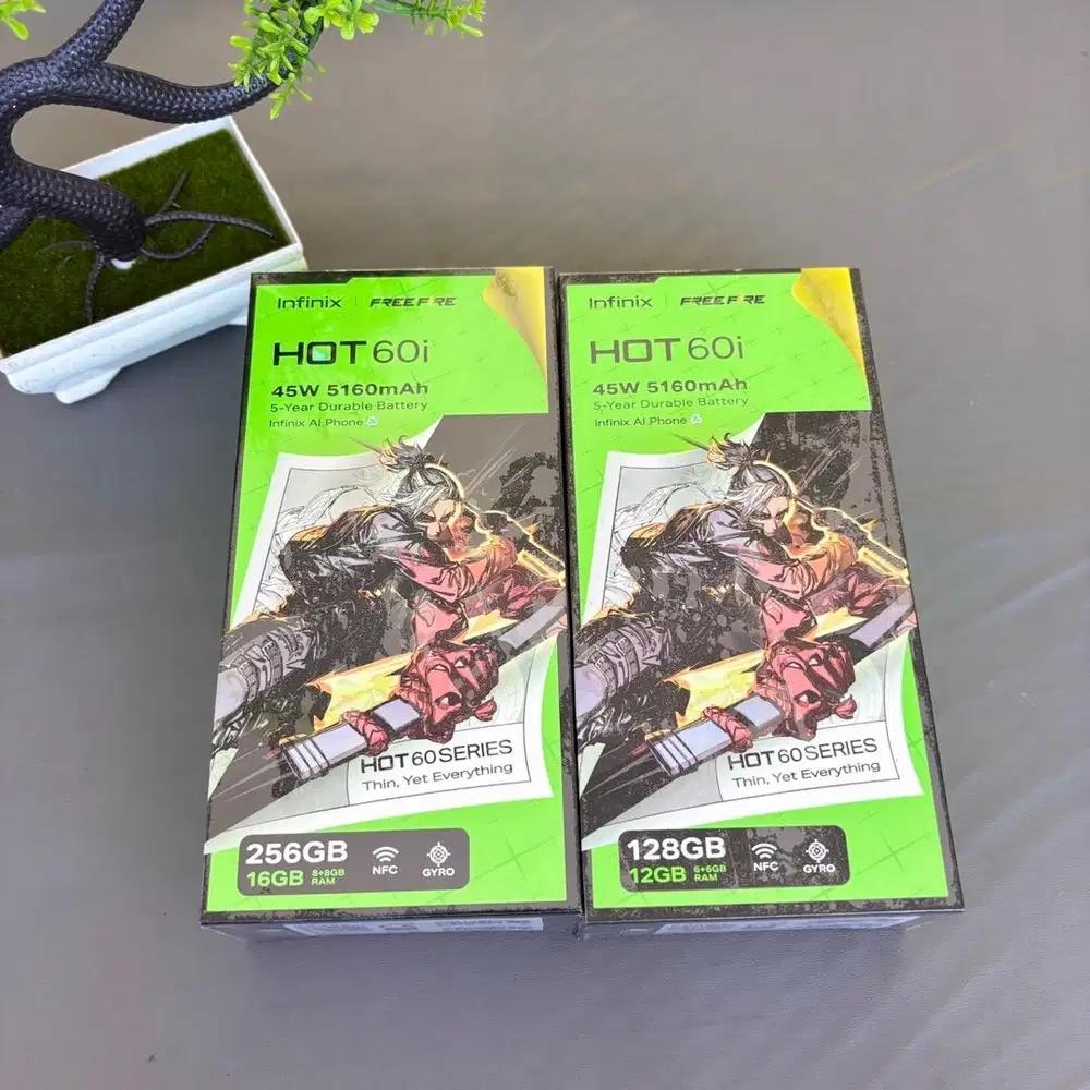 INFINIX HOT 60i 6+6/128 NEW BERGARANSI RESMI