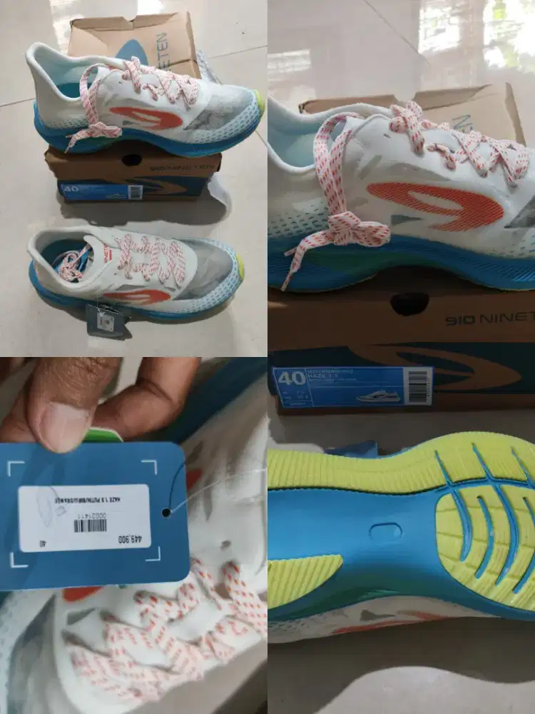 Sepatu lari running nineten 910 haze 1.5 SE size 40/25, 3 ( new )