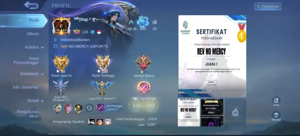 AKUN MOBILE LEGENDS