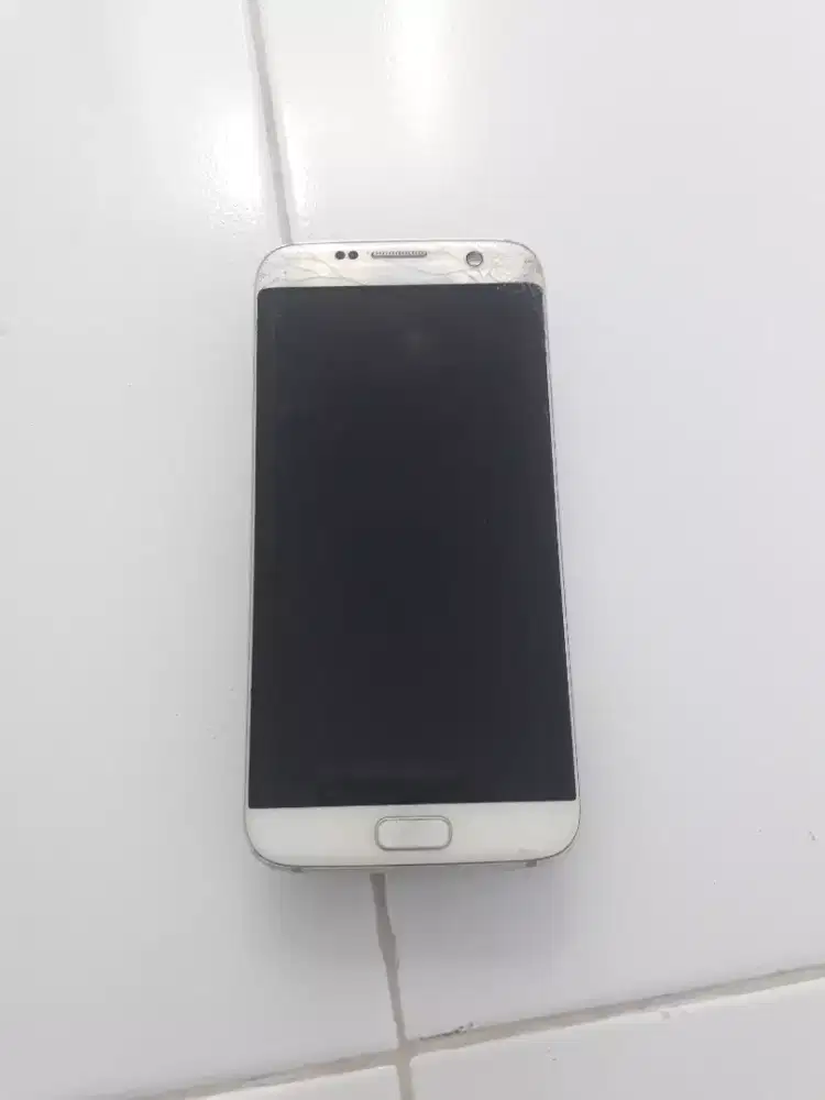 Jial lcd S7 edge minus nya retal kaca lcd tampilan aman