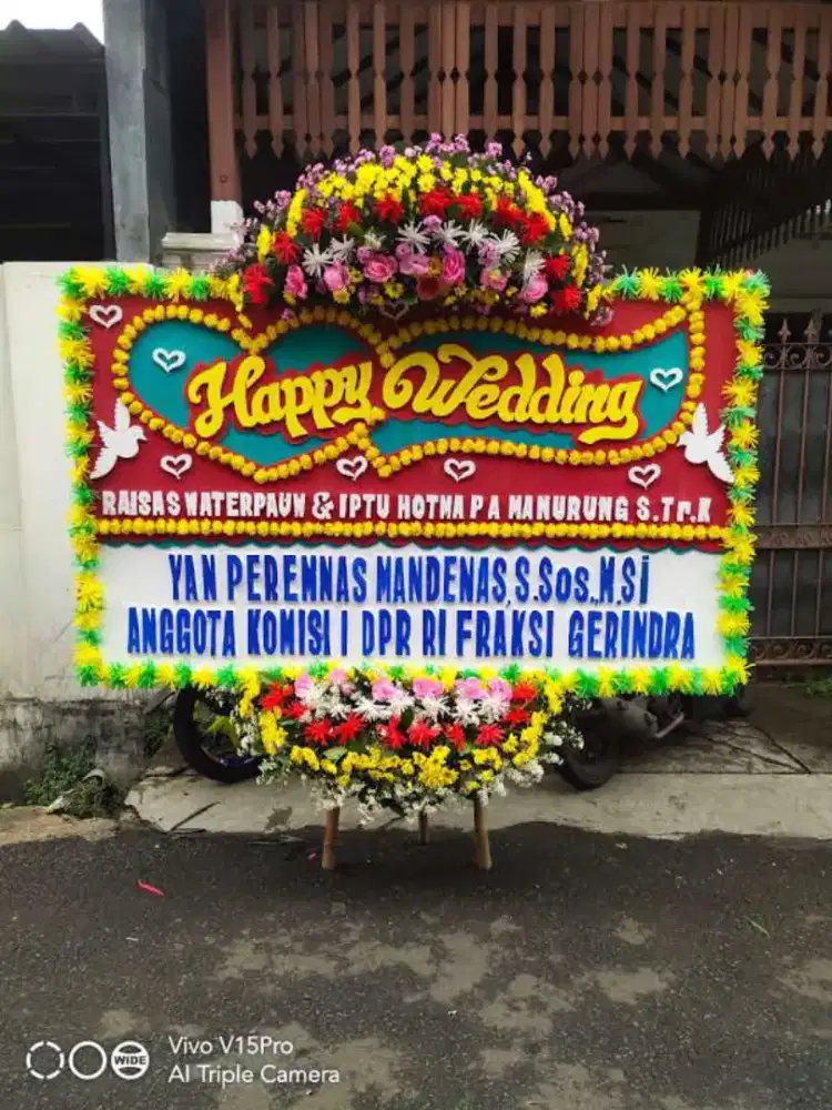 Bunga papan Wedding siap kirim wilayah Jabodetabek & Banten