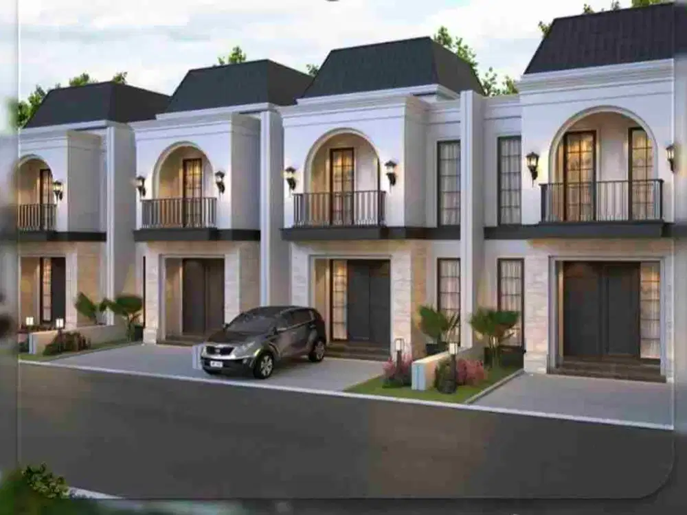 Rumah baru 2 lantai mewah start 800 jt an sdh termasuk biaya surat di setu bekasi dekat cibubur