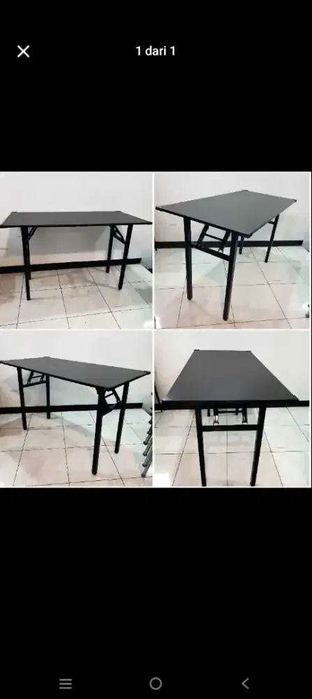 Meja lipat meja makan meja usaha meja portable