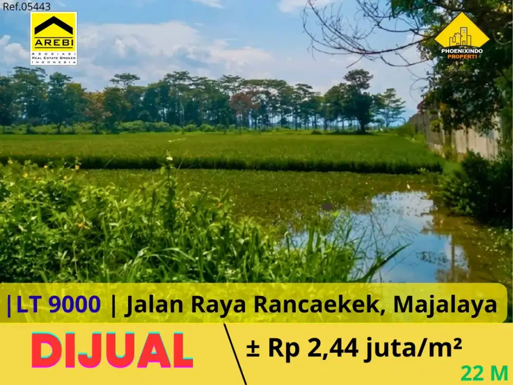 Dijual Lahan 9.000 m² Pinggir Jalan Raya Rancaekek – Majalaya