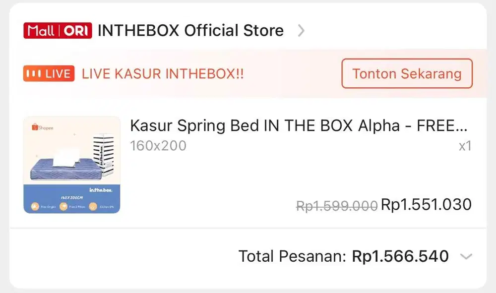 Kasur in tbe box